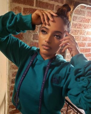 Cropped Aqua/Purple Women's Hoodie <br> THE SANDY