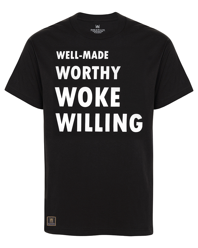 Unisex Black/White T-shirt <br> FOUR Ws