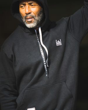 Unisex Black/White Hoodie <br> THE GEORGIE