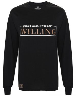Unisex Black T-shirt <br> WOKE IS WACK