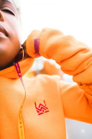 Cropped Orange/Red Women's Hoodie <br> THE BRE